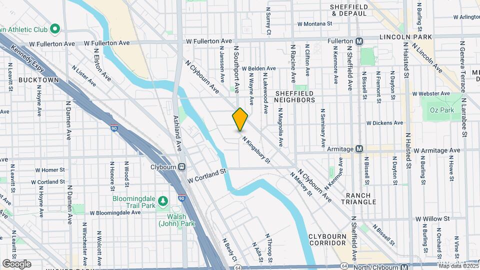 2061 N Southport Ave Map and Location Details