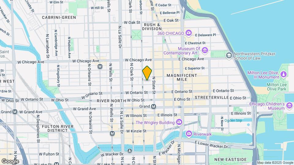 24 W Erie St Map and Location Details
