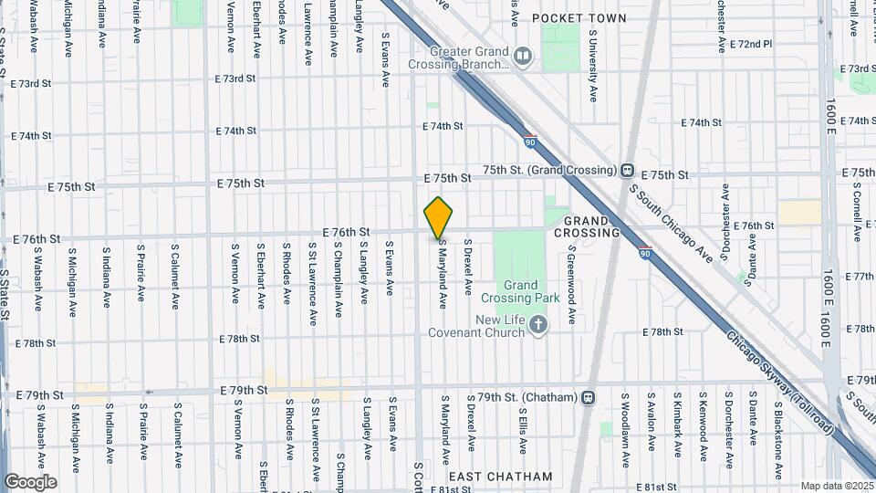 7614 S Maryland Ave Map and Location Details