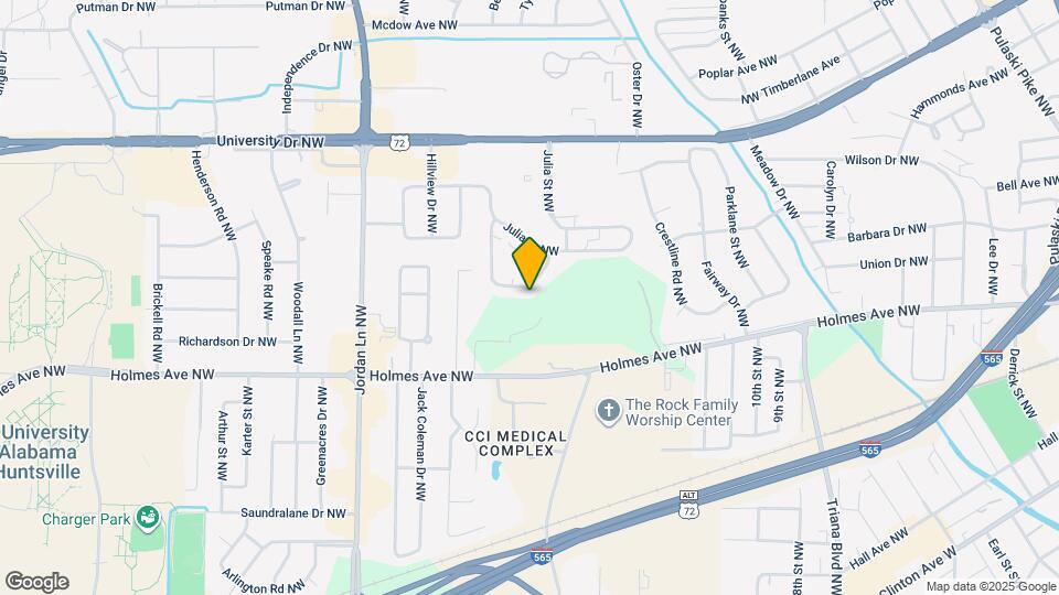 3615 N Crestview Dr NW Map and Location Details