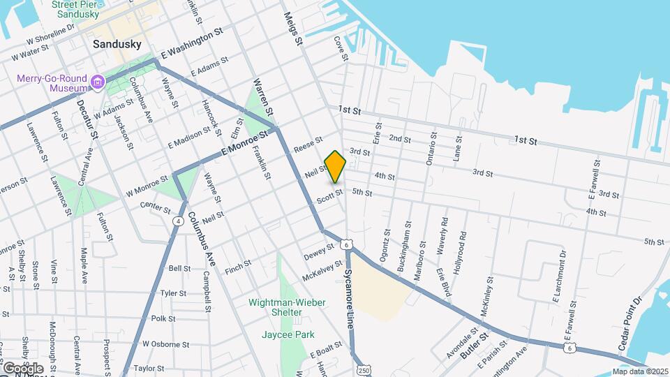 1032 Perry St Mapa y Detalles de la Ubicación