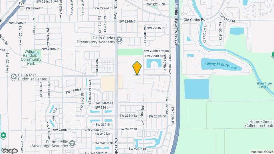 10957 SW 232nd Terrace Map and Location Details