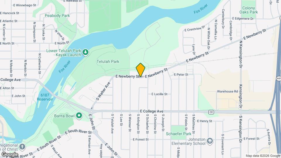 1897 1/2 E Newberry St Map and Location Details