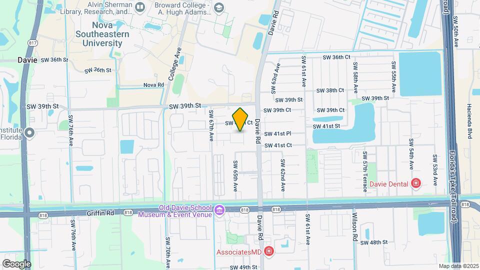 6520 SW 41st Pl Mapa y Detalles de la Ubicación