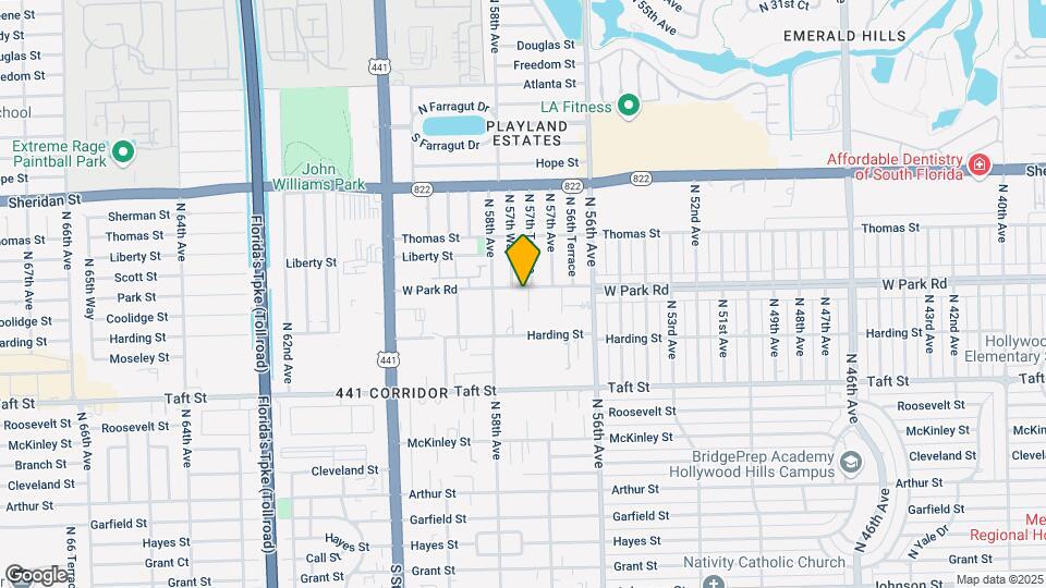 2050 N 57th Ter Map and Location Details