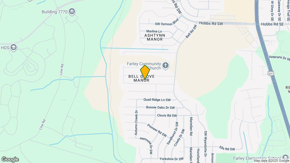 2438 Belltown Dr SW Map and Location Details