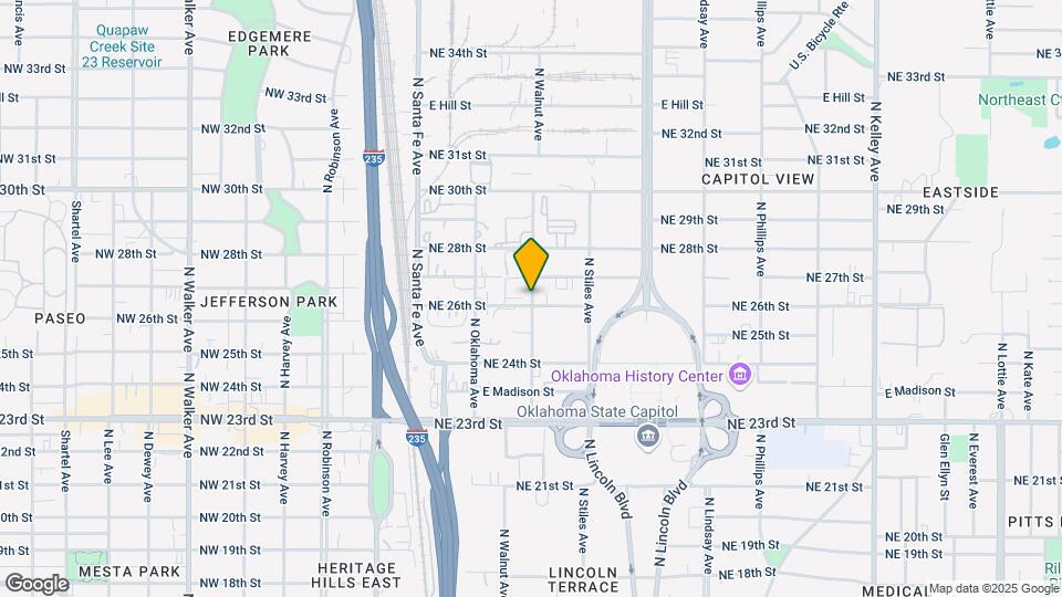 2721 N Walnut Ave Map and Location Details