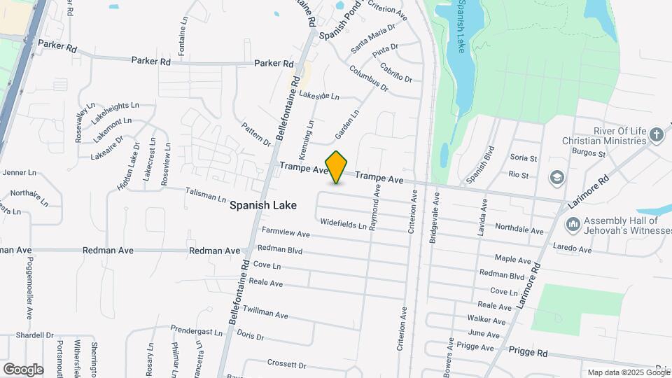 1455 Broadlawns Ln Mapa y Detalles de la Ubicación