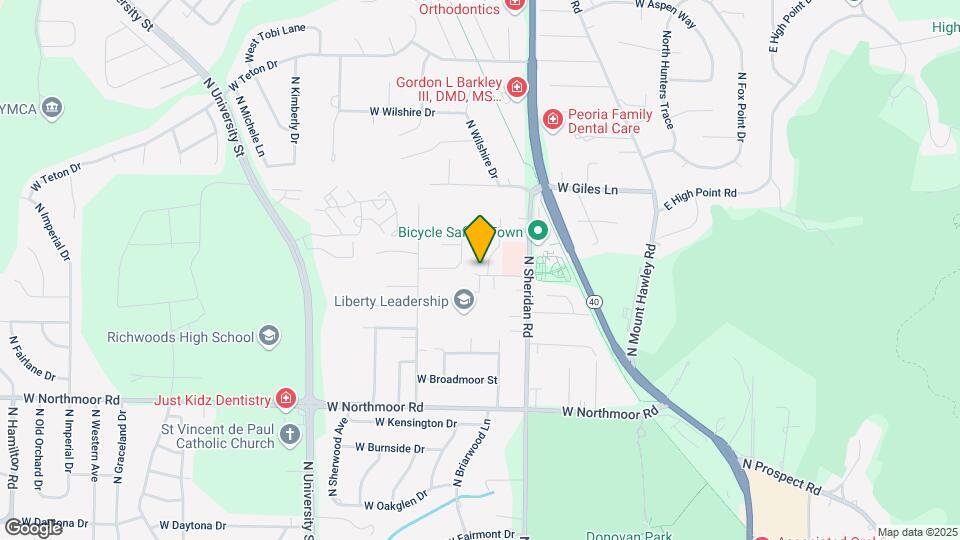 805 W Pine Hill Ln Map and Location Details