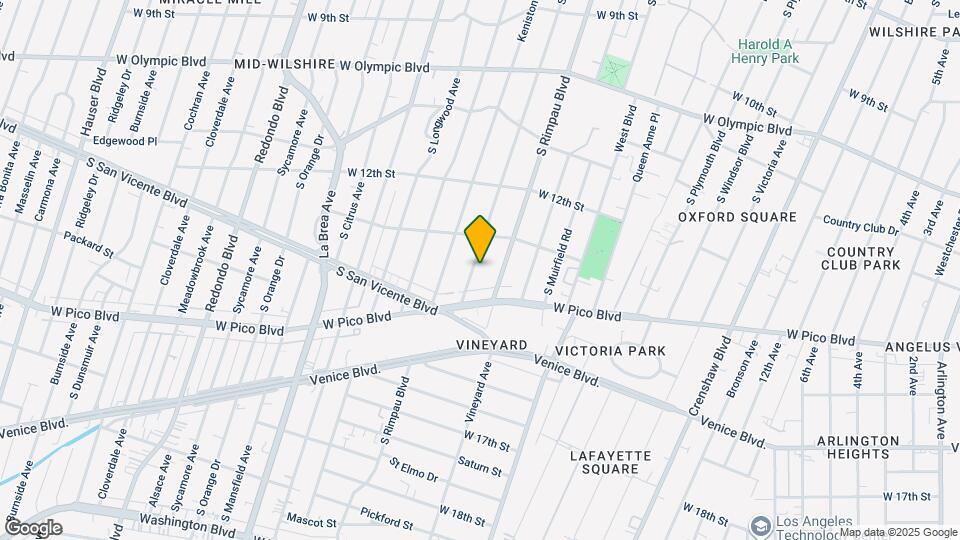 1344 S Hudson Ave Map and Location Details