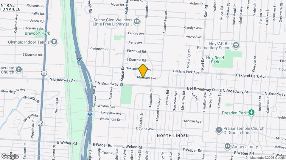 1011 Mohican Ave Map and Location Details