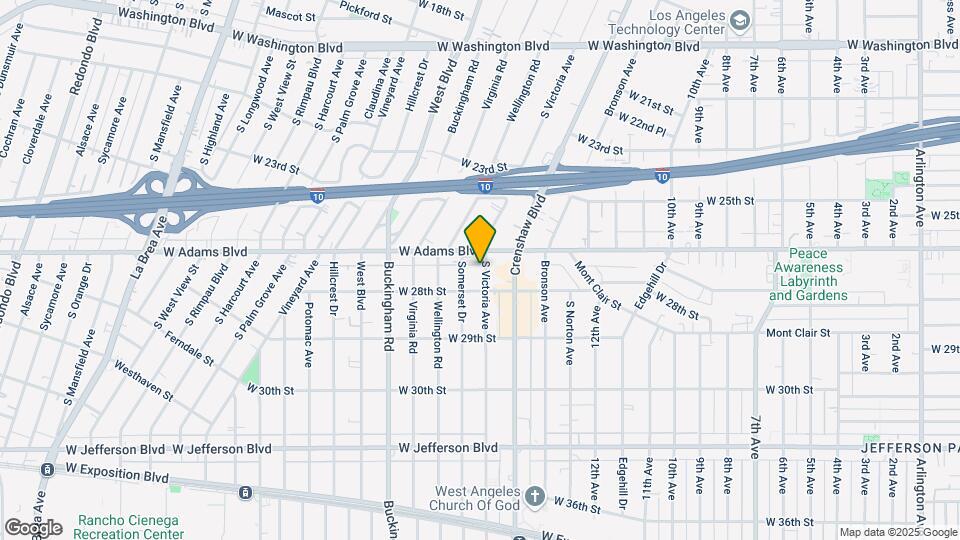 2619 S Victoria Ave Map and Location Details