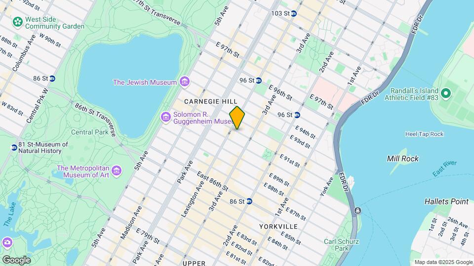 160 E 91st St Map and Location Details