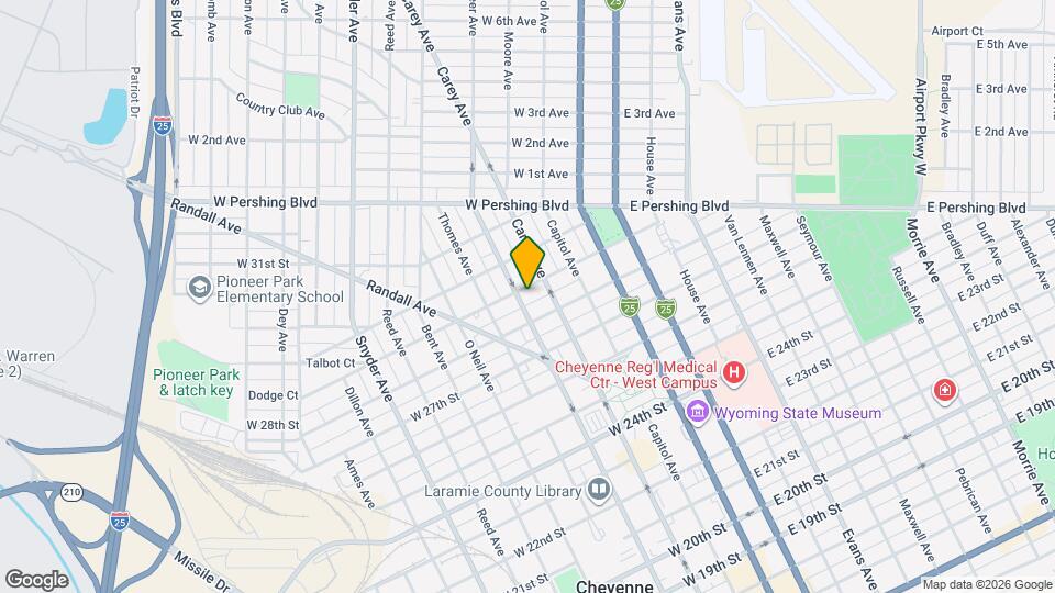 2817 Pioneer Ave Map and Location Details