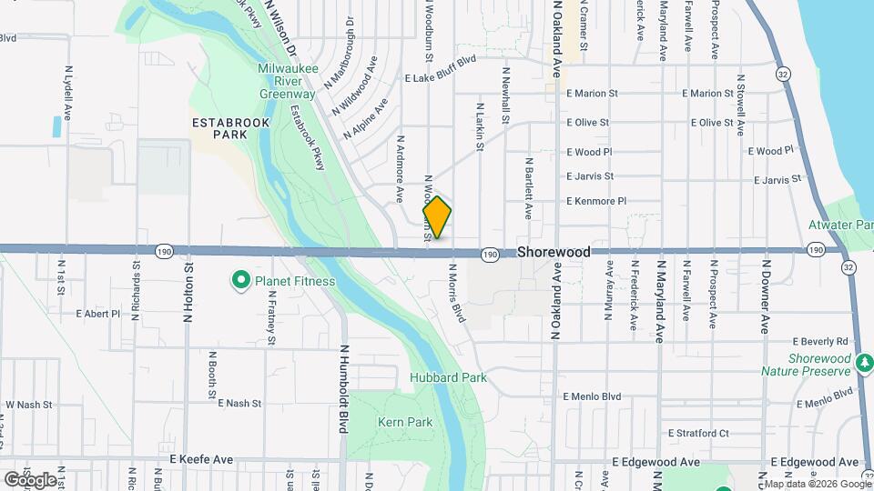 1410 E Capitol Dr Map and Location Details
