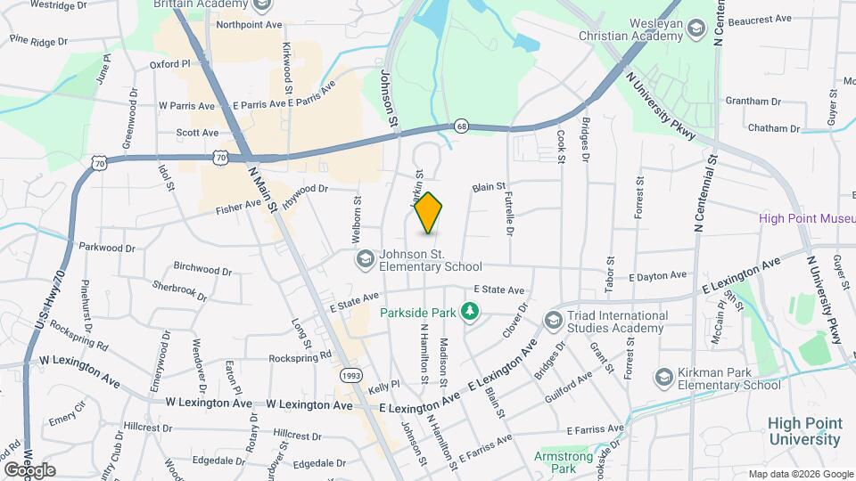 1613 N Hamilton St Map and Location Details