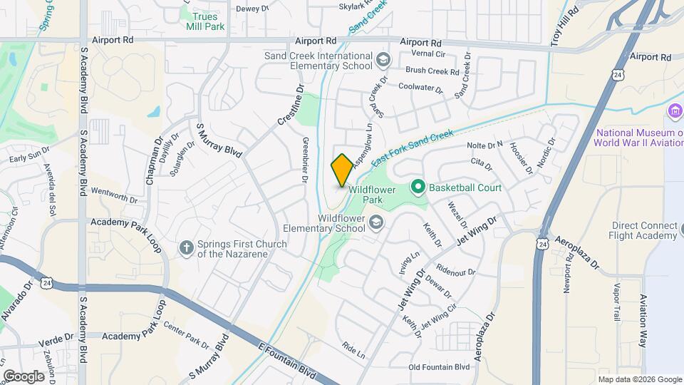875 Aspenglow Ln Map and Location Details