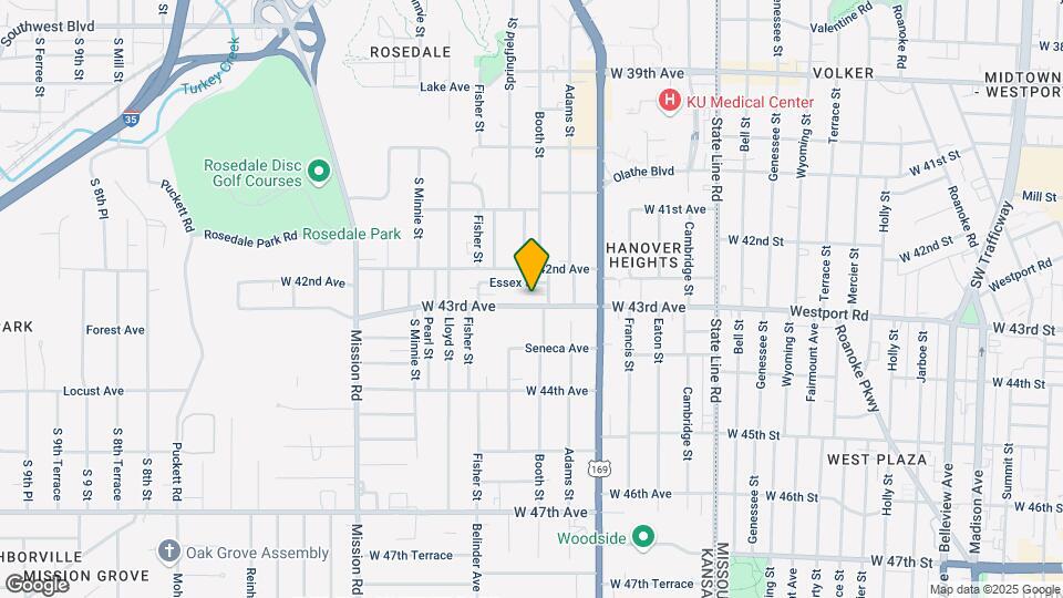 2508 W 43rd Ave Map and Location Details