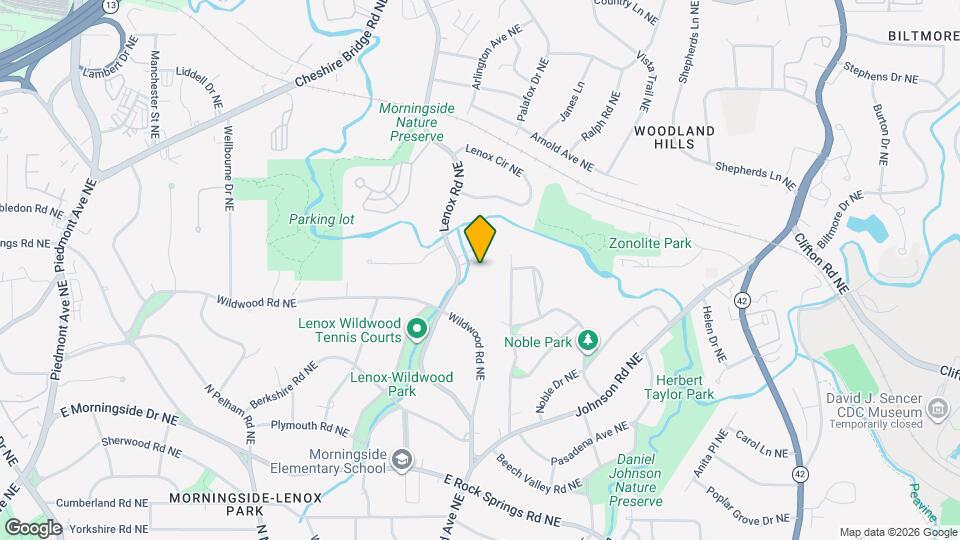 1811 Lenox Rd NE Map and Location Details