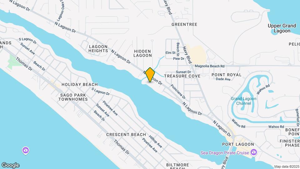 6545 N Lagoon Dr Map and Location Details
