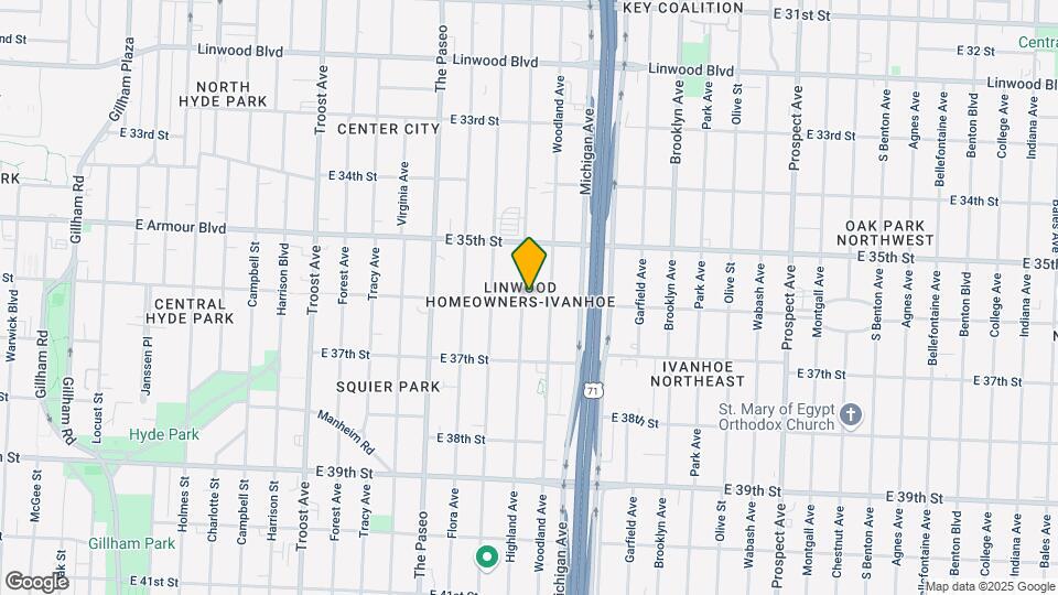 1700-1708 E 36th St Map and Location Details