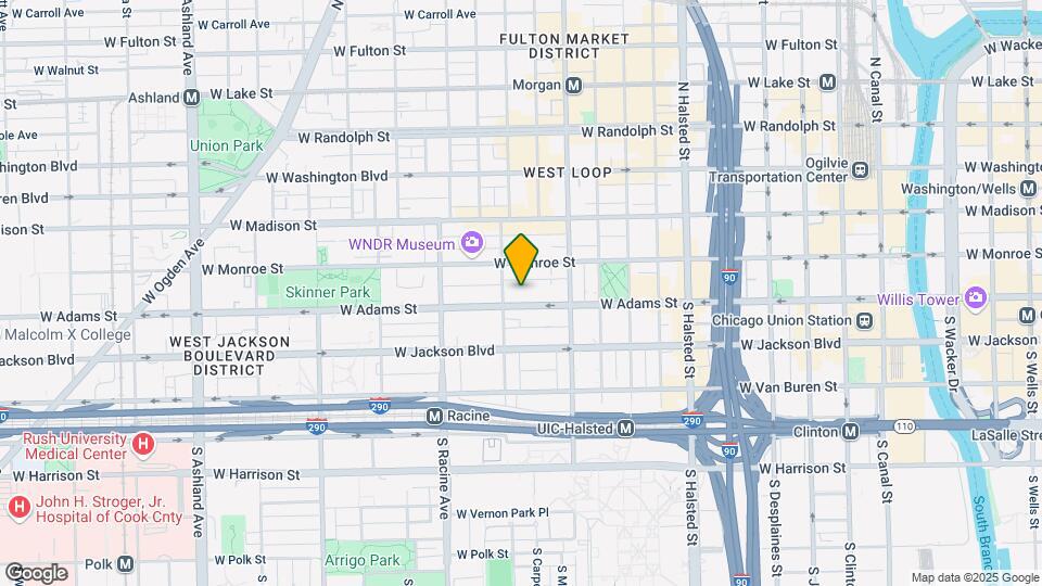 1040 W Adams St, Unit M08B Mapa y Detalles de la Ubicación