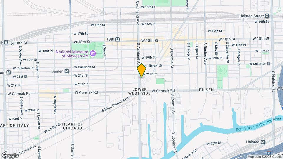 2119 S Ashland Ave Map and Location Details