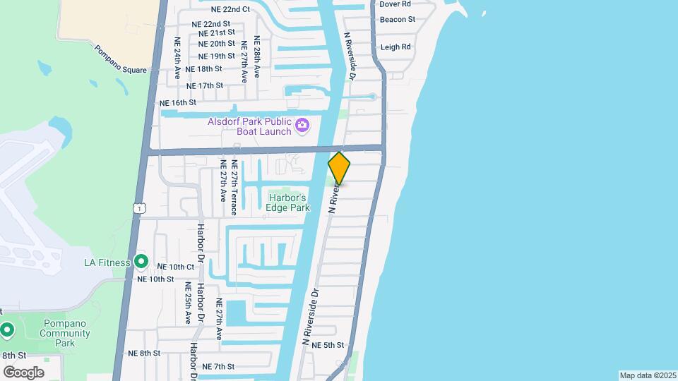 1110 N Riverside Dr, Unit 30 Map and Location Details
