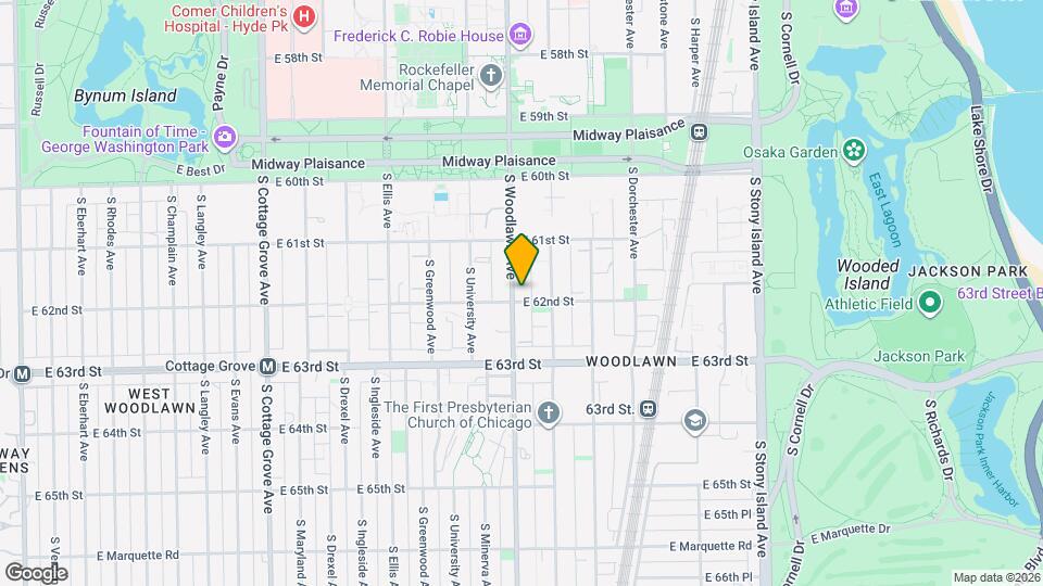 6149 S Woodlawn Ave Map and Location Details