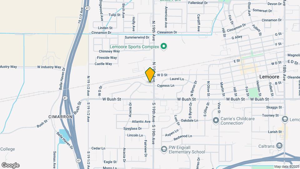 1210 Cypress Ln Map and Location Details