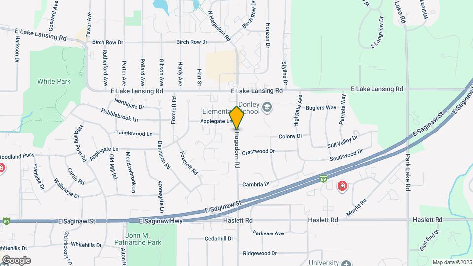 1645 N Hagadorn Rd Mapa y Detalles de la Ubicación