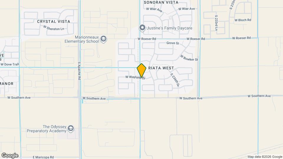 23877 W Wayland Dr Map and Location Details