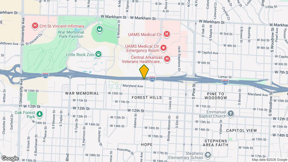 800 Washington St Map and Location Details