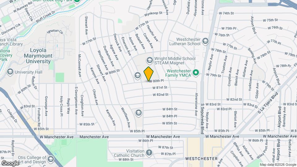 6542 W 80th Pl Mapa y Detalles de la Ubicación
