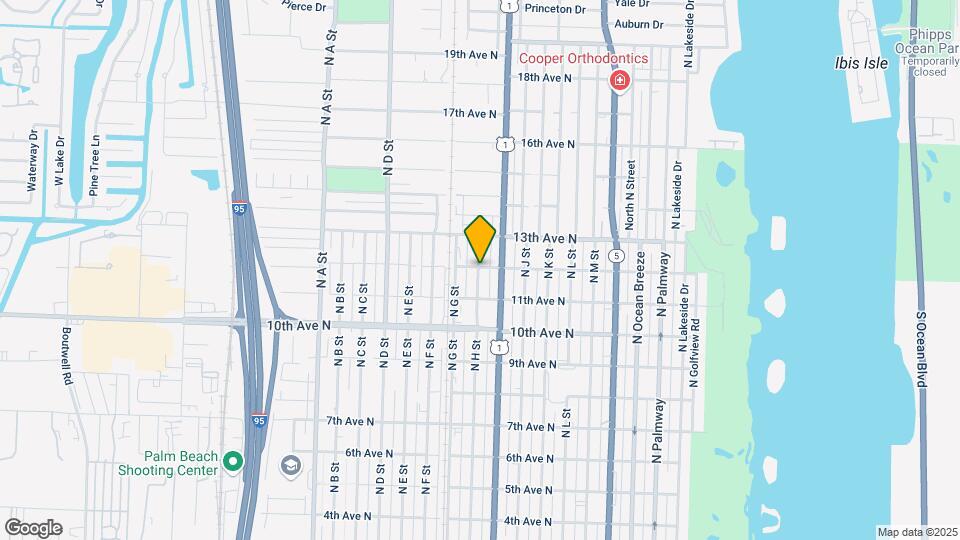 1126 N H St Map and Location Details
