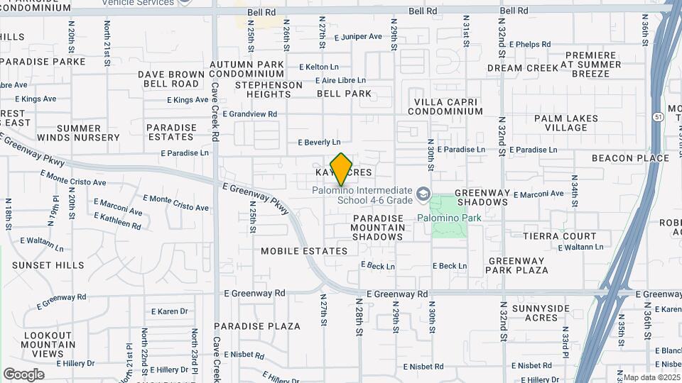 2722 E Marconi Ave Mapa y Detalles de la Ubicación