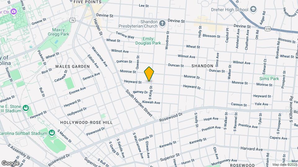 2525 Heyward St Map and Location Details