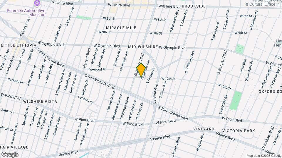 1203 S Sycamore Ave Map and Location Details