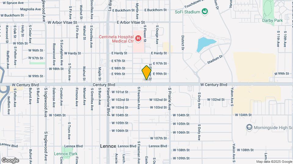 4115 W Century Blvd Map and Location Details