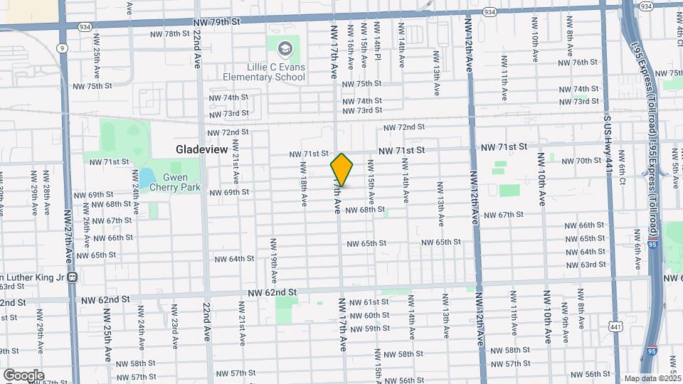 6855 NW 17th Ave Map and Location Details