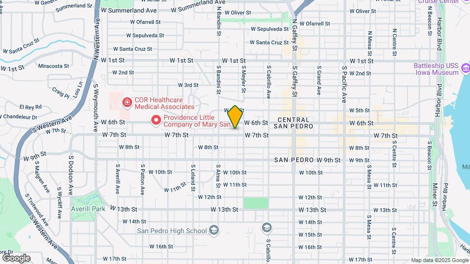 932 W 7th St Map and Location Details