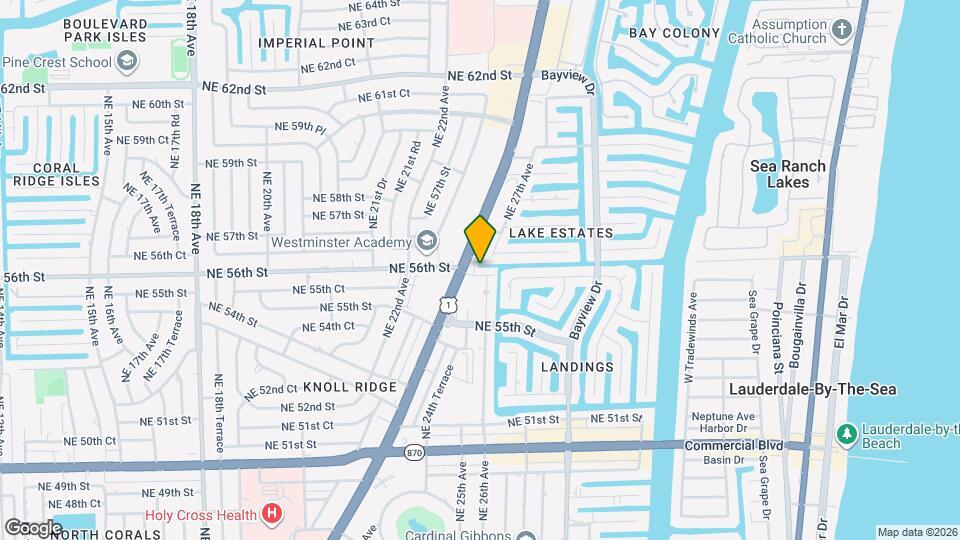 2591 NE 55th Ct, Unit 208 Mapa y Detalles de la Ubicación