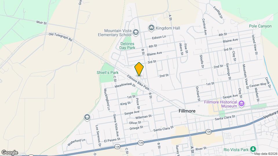 607 Lemon Way Map and Location Details