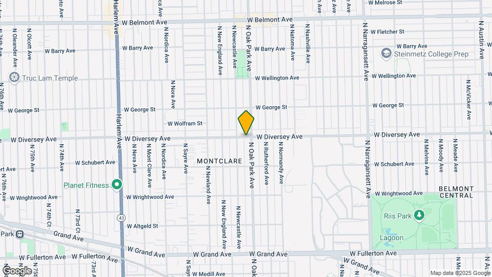 6809 W Diversey Ave Mapa y Detalles de la Ubicación