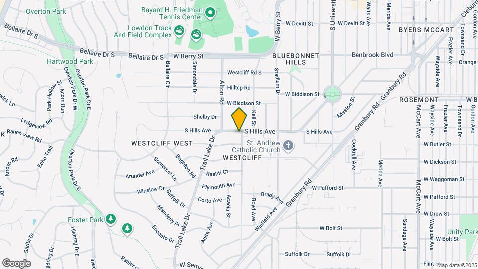3513 S Hills Ave Map and Location Details