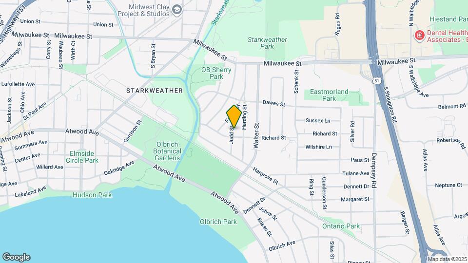 157 Judd St Map and Location Details