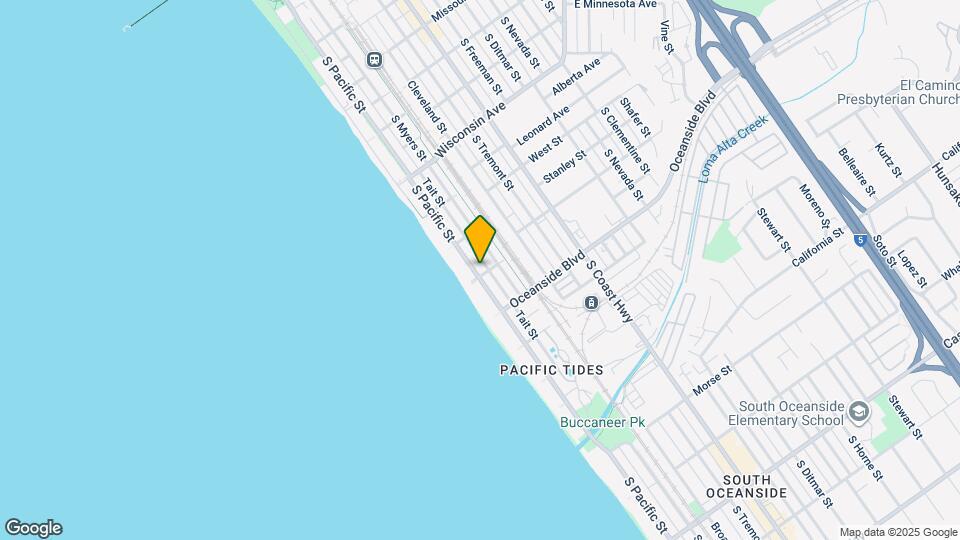 1036 S Pacific St Map and Location Details