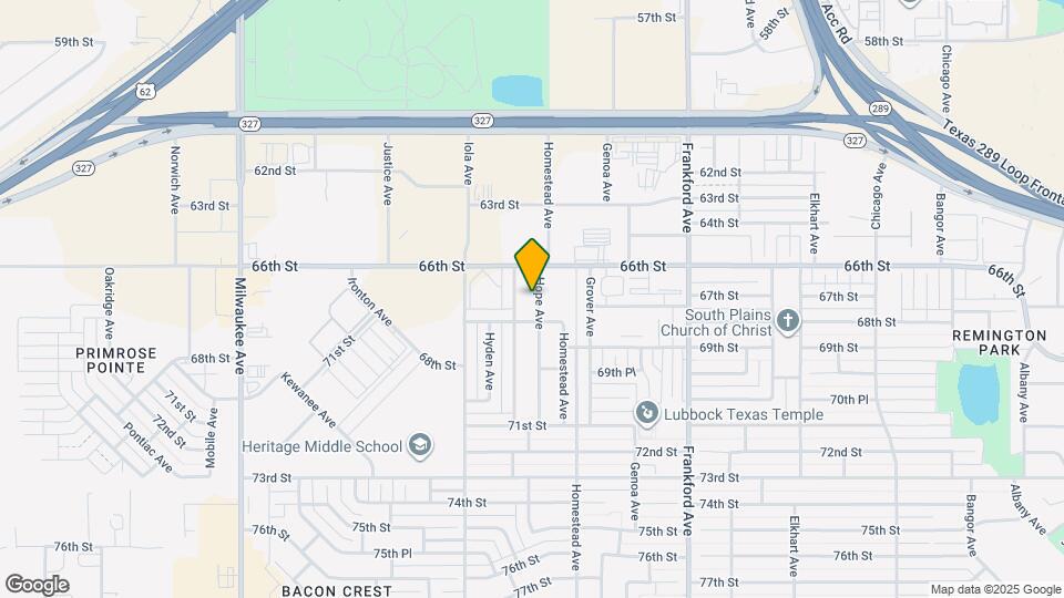 6610 Hope Ave Map and Location Details