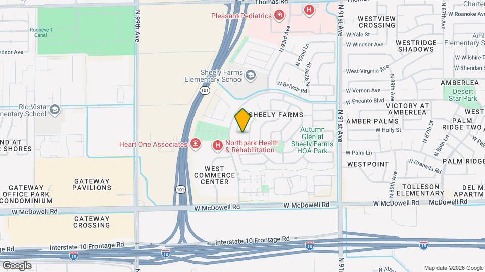 9427 W Monte Vista Rd Mapa y Detalles de la Ubicación