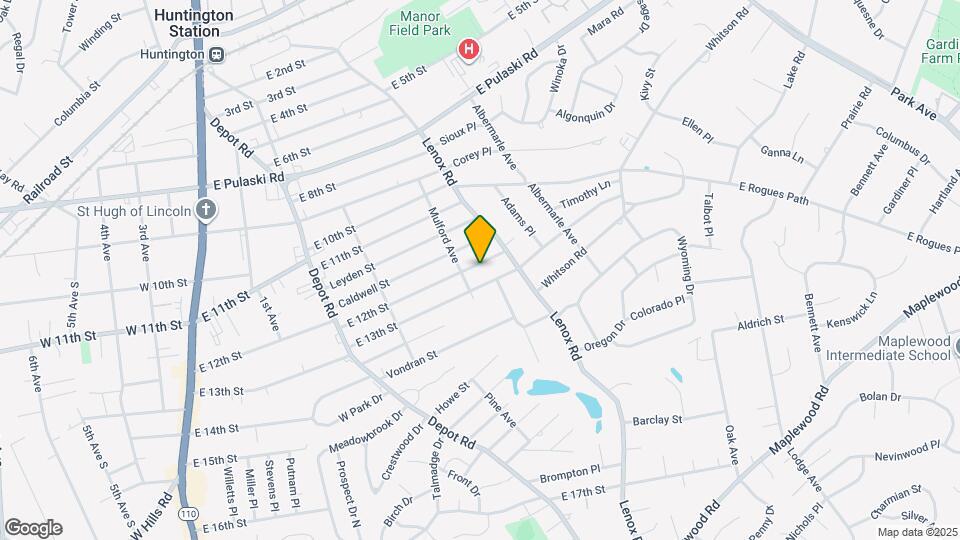 127 E 12th St Map and Location Details